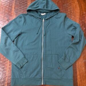 Threads 4 Thought Teal Zip-Up Sweater